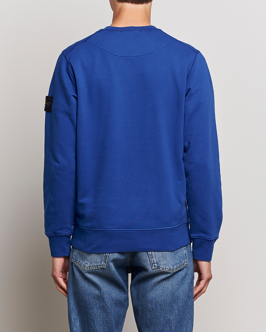 Men | Sweaters & Knitwear | Stone Island | Garment Dyed Fleece Sweatshirt Bright Blue