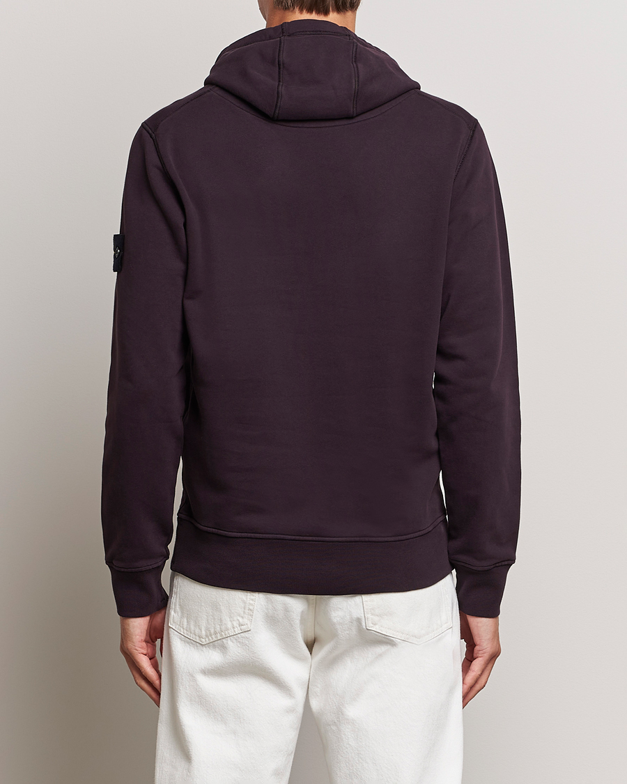 Men | Sweaters & Knitwear | Stone Island | Garment Dyed Fleece Hood Dark Burgundy