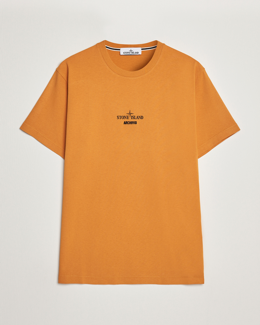 Men | T-Shirts | Stone Island | Garment Dyed Archivio T-Shirt Rust