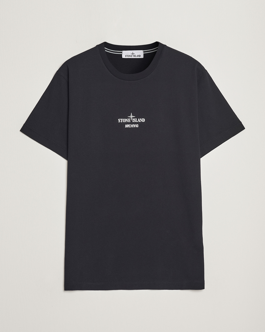STONE  | ARCHIVIO T-SHIRT [正規品/関税込] Stone Island Garment Dyed Archivio T-Shirt Black at