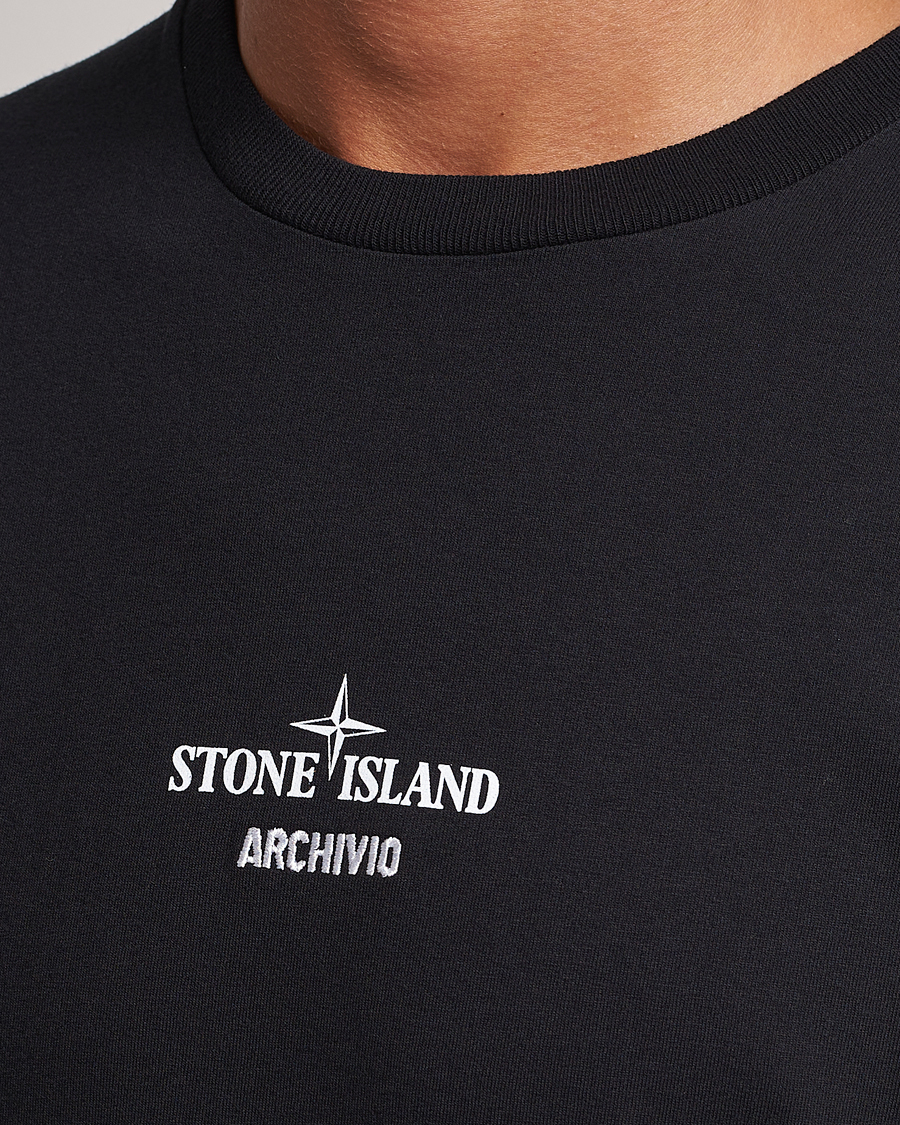 Stone Island Garment Dyed Archivio T-Shirt Black at CareOfCarl.com