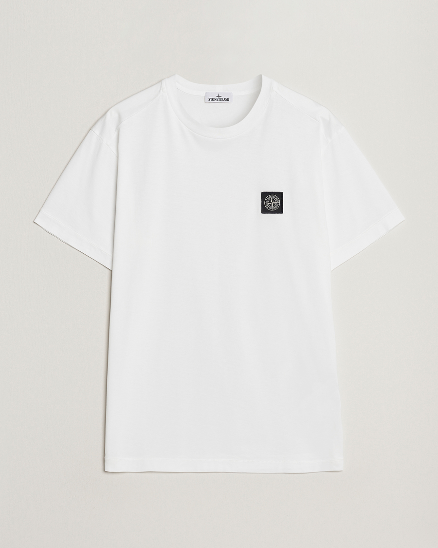 Stone Island Garment Dyed Jersey T-Shirt White at CareOfCarl.com