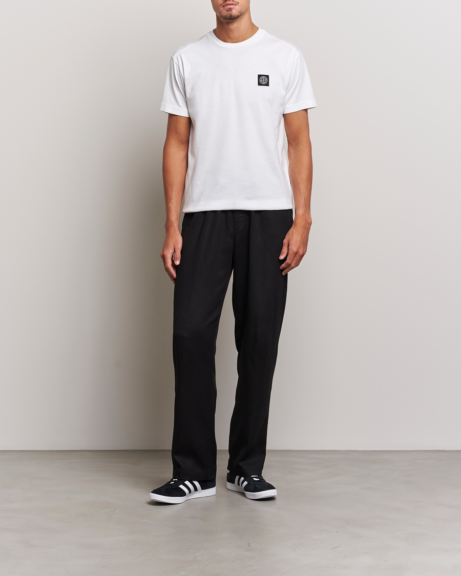 Men | T-Shirts | Stone Island | Garment Dyed Jersey T-Shirt White