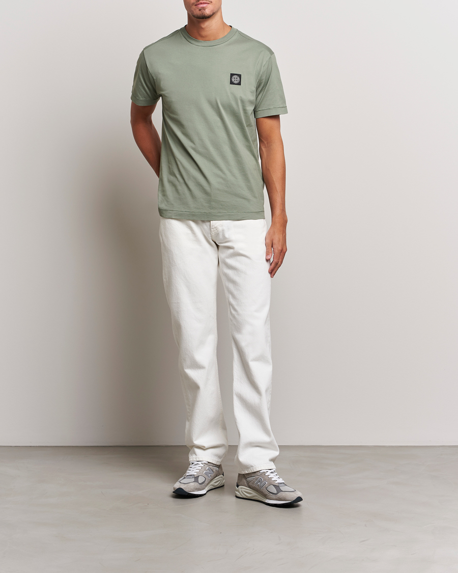 Men | T-Shirts | Stone Island | Garment Dyed Jersey T-Shirt Sage