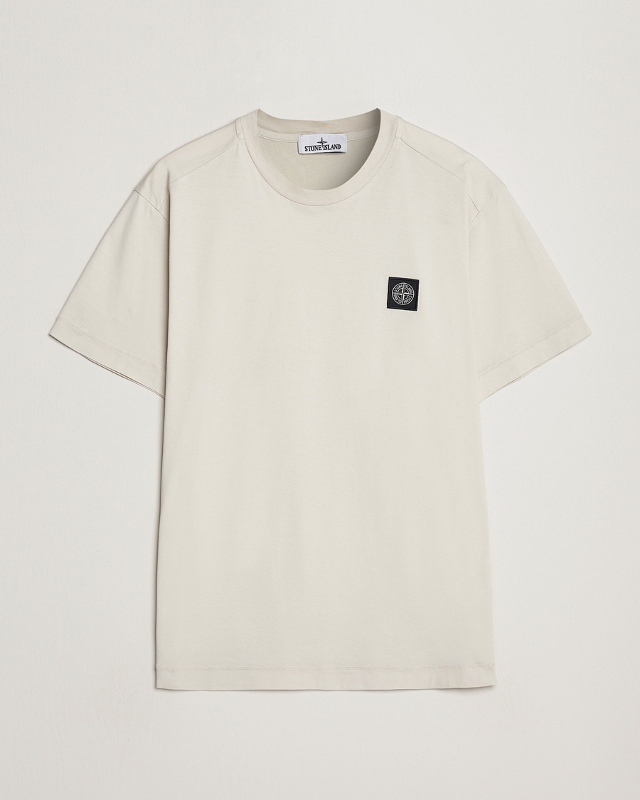 Men | T-Shirts | Stone Island | Garment Dyed Jersey T-Shirt Plaster