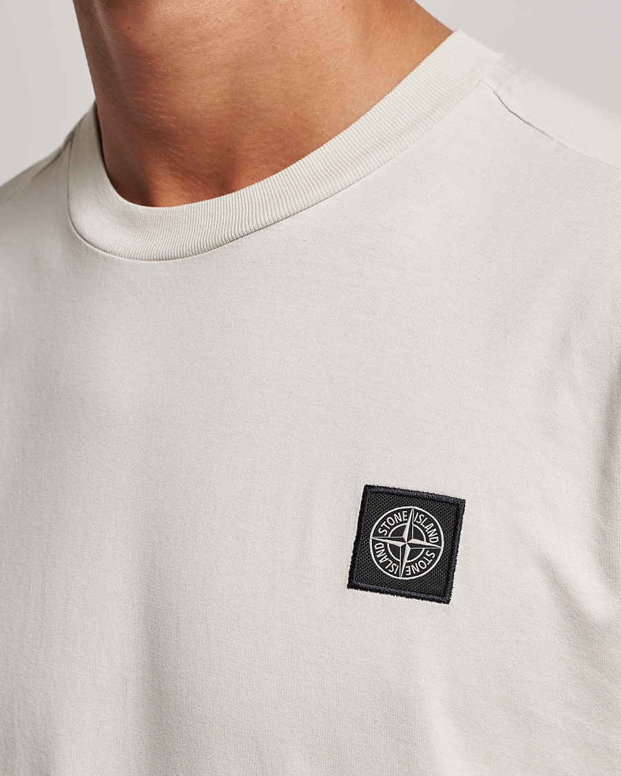 Men | T-Shirts | Stone Island | Garment Dyed Jersey T-Shirt Plaster