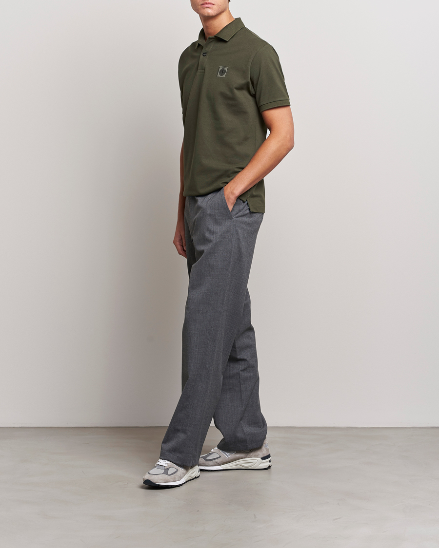 Men | Polo Shirts | Stone Island | Cotton Pique Polo Olive