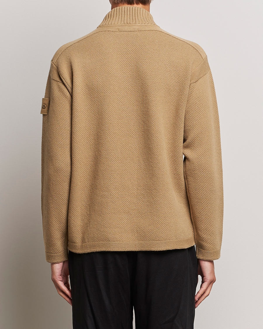 Men | Sweaters & Knitwear | Stone Island | Ghost Piece Geelong Wool Turtleneck Dark Beige