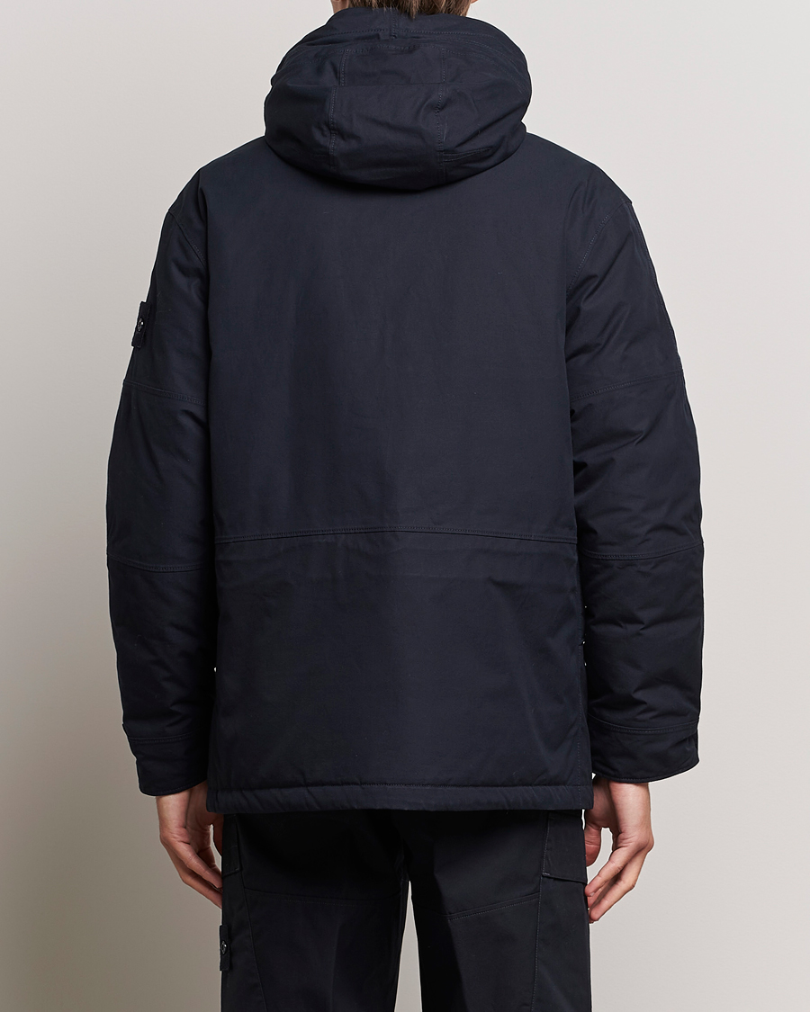 Men | Coats & Jackets | Stone Island | Ghost Piece O-Ventile Hooded Parka Navy Blue