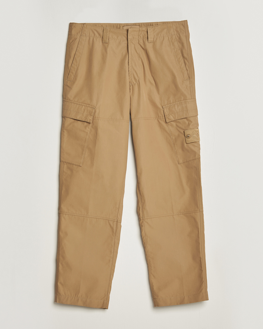 Men | Trousers | Stone Island | Ghost Piece O-Ventile Trousers Dark Beige