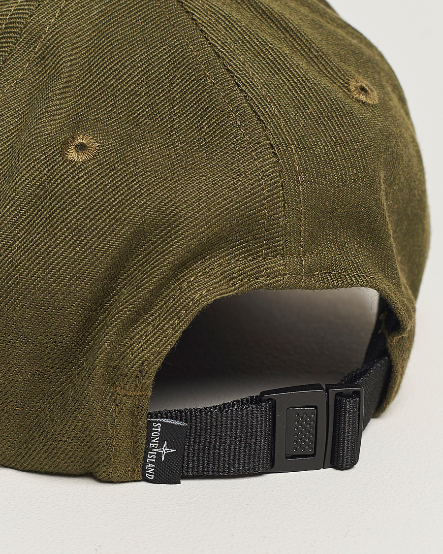 Men | Stone Island Mix Wool Gabardine Cap Olive | Stone Island | Mix Wool Gabardine Cap Olive