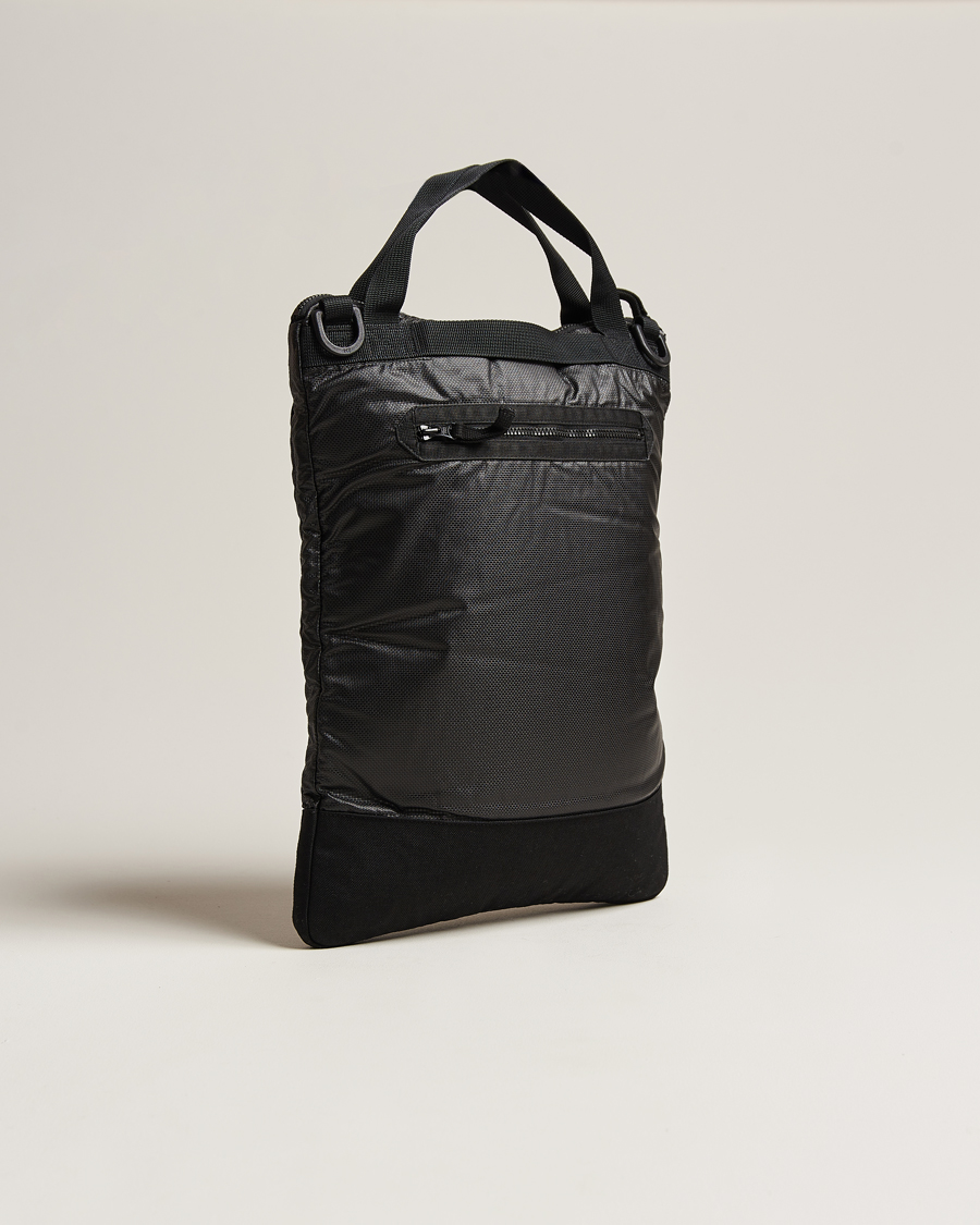 Men | Tote Bags | Stone Island | Garment Dyed Mussola Gommata Canvas Tote Black
