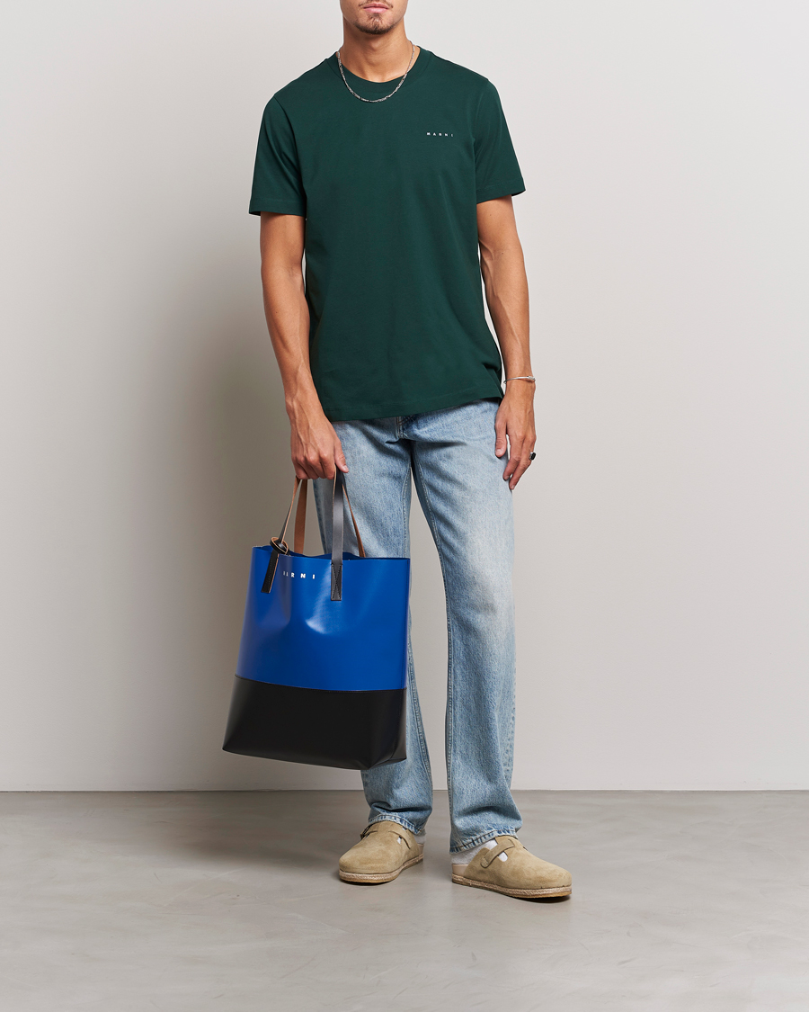 Men | T-Shirts | Marni | Logo Embroidered T-Shirt Spherical Green