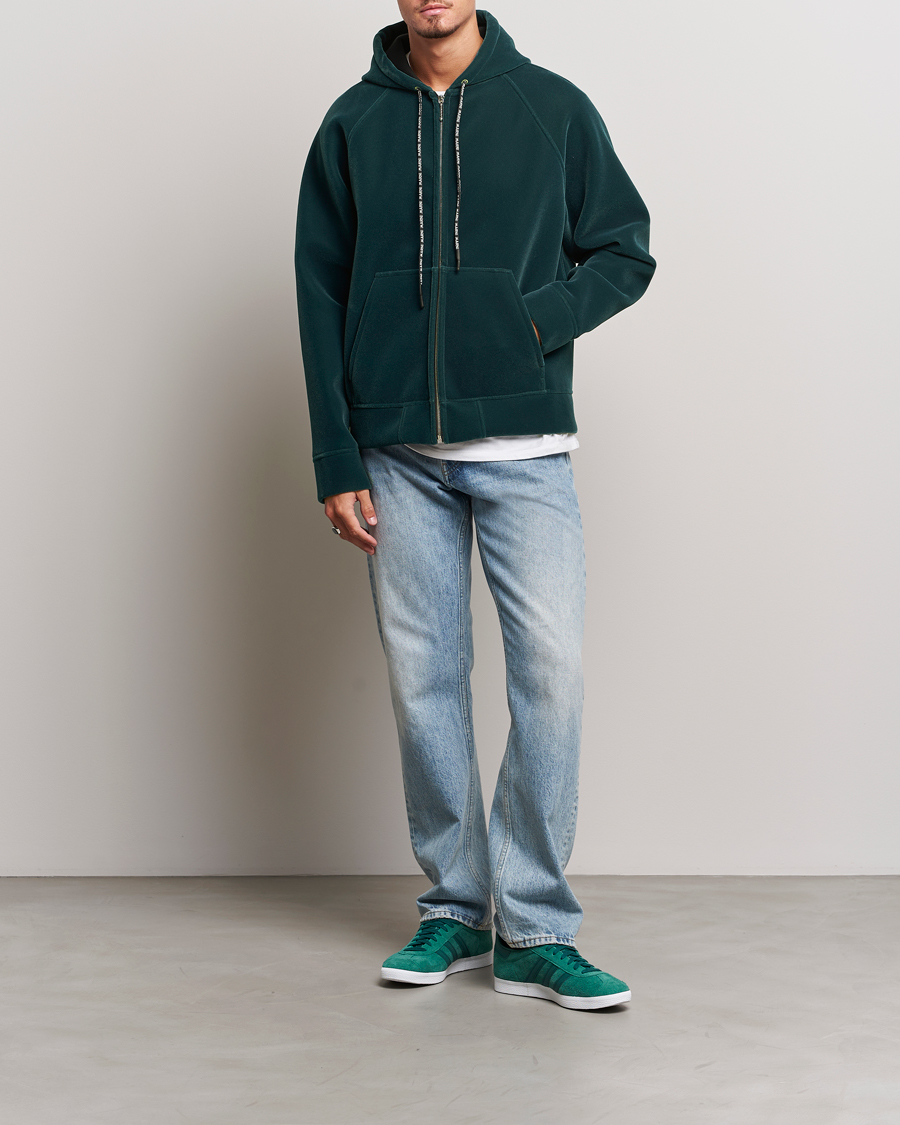 Men | Sweaters & Knitwear | Marni | Sponge Flock Full Zip Hoodie Spherical Green