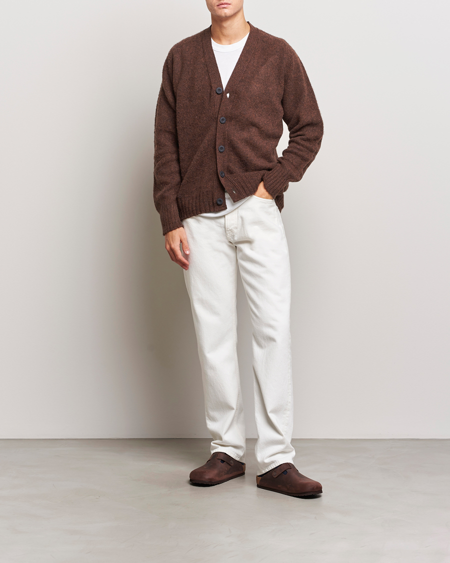 Men | Sweaters & Knitwear | Howlin' | Shaggy Bear Cardigan Brownish
