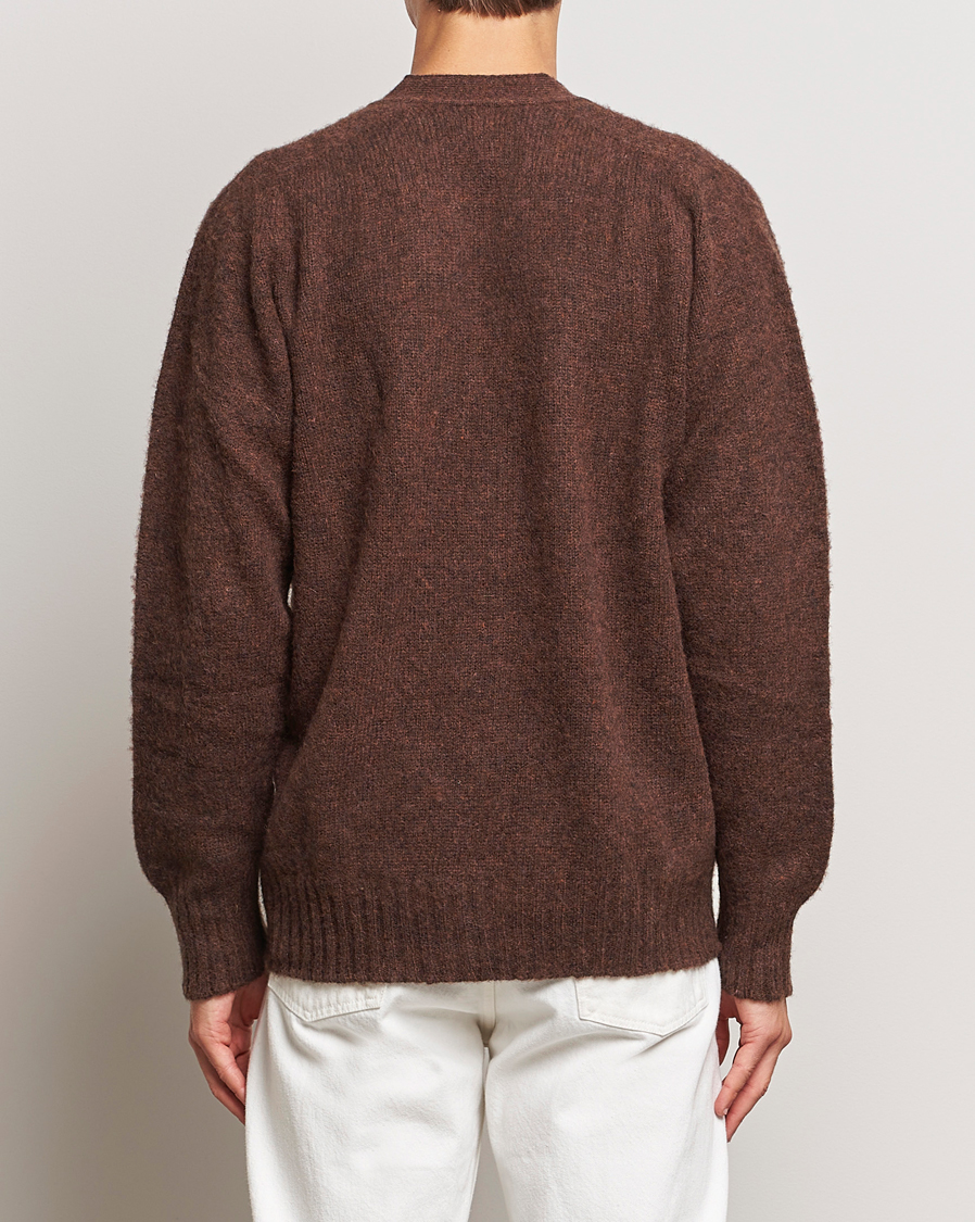 Men | Sweaters & Knitwear | Howlin' | Shaggy Bear Cardigan Brownish