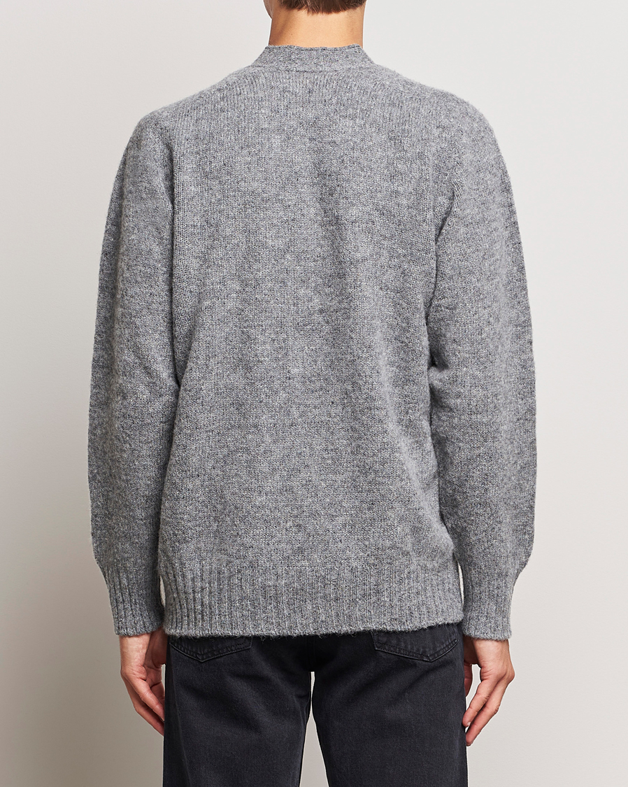 Men | Sweaters & Knitwear | Howlin' | Shaggy Bear Cardigan Med Grey
