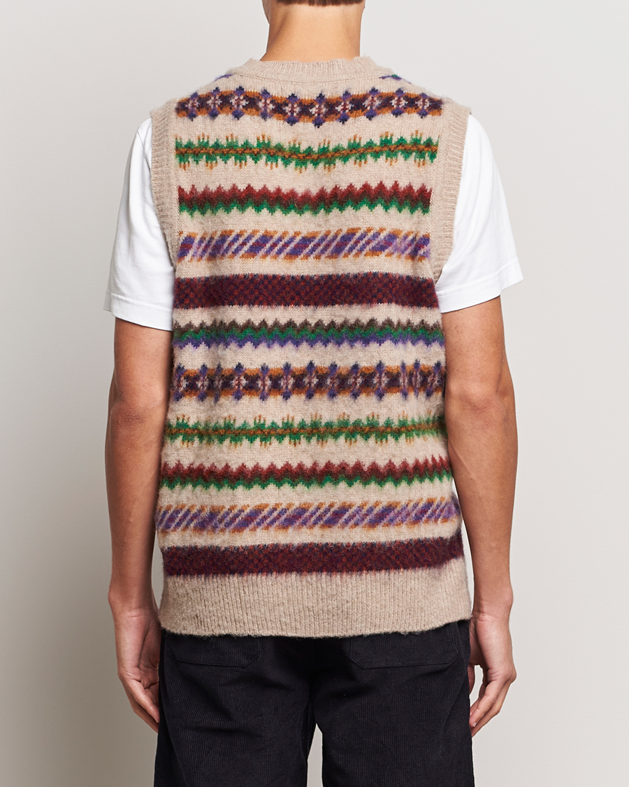 Men | Sweaters & Knitwear | Howlin' | Brushed Wool Vest Biscuit