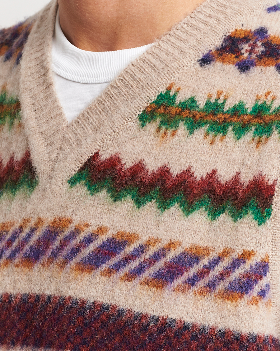 Men | Sweaters & Knitwear | Howlin' | Brushed Wool Vest Biscuit