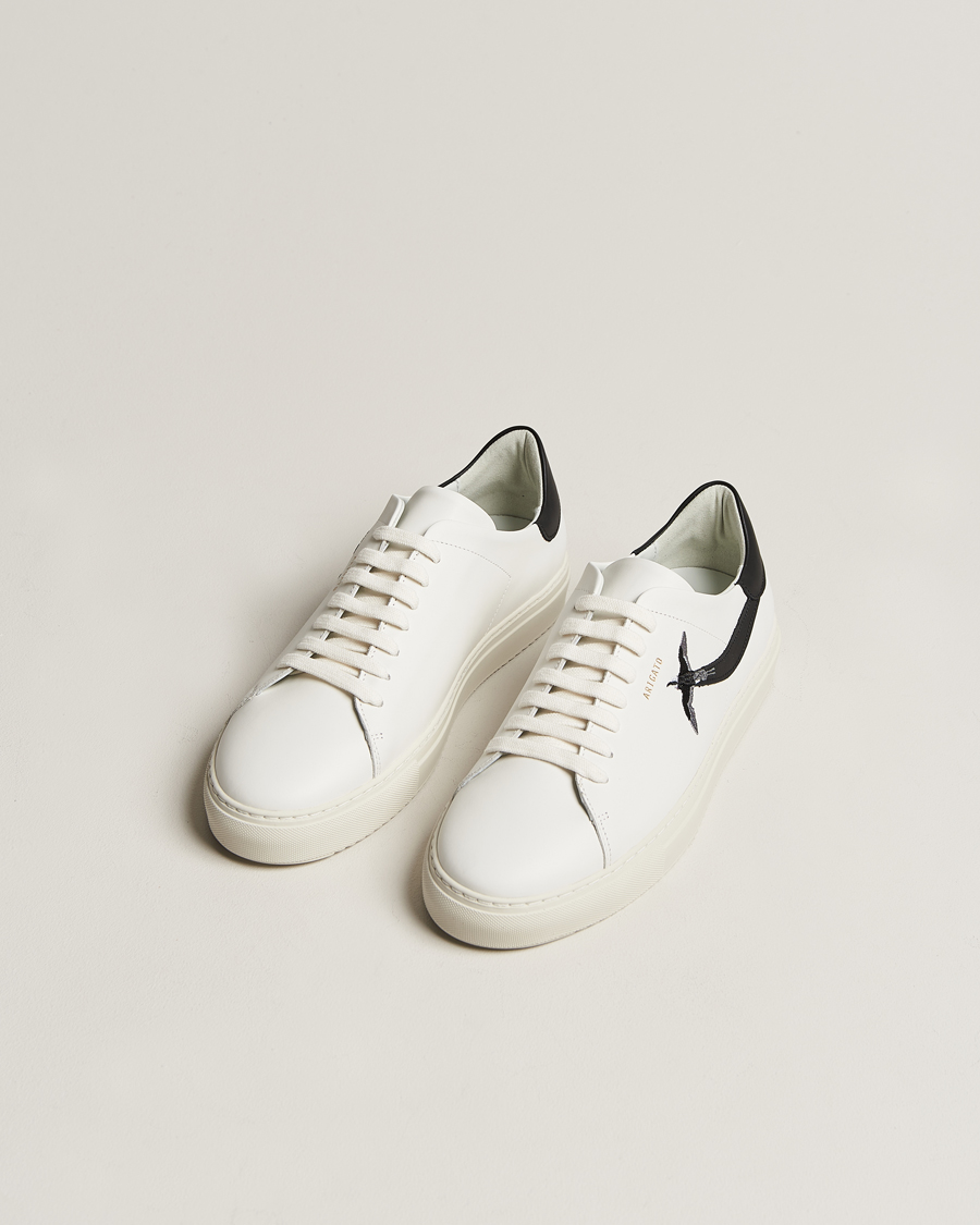 Men | Shoes | Axel Arigato | Clean 90 Striped Bee Bird Sneaker White/Black