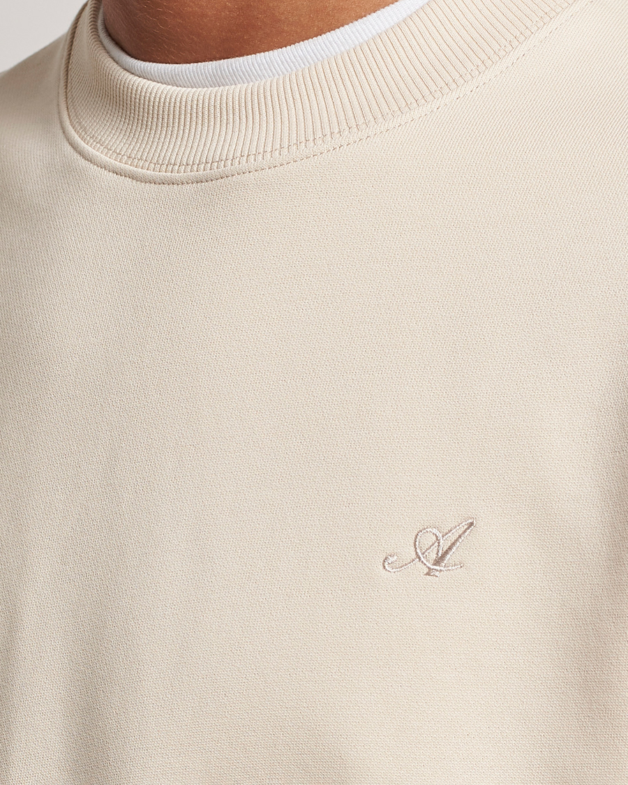 Men | Sweaters & Knitwear | Axel Arigato | Honor Crew Neck Sweatshirt Pale Beige