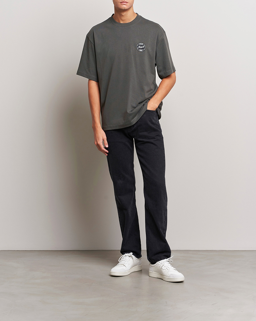 Men | T-Shirts | Axel Arigato | Dunk Crew Neck T-Shirt Black