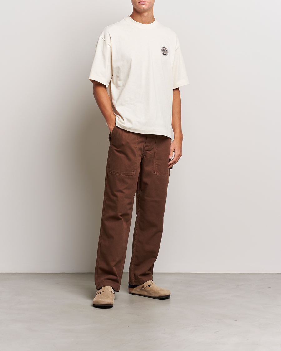 Men | T-Shirts | Axel Arigato | Dunk Crew Neck T-Shirt Pale Beige