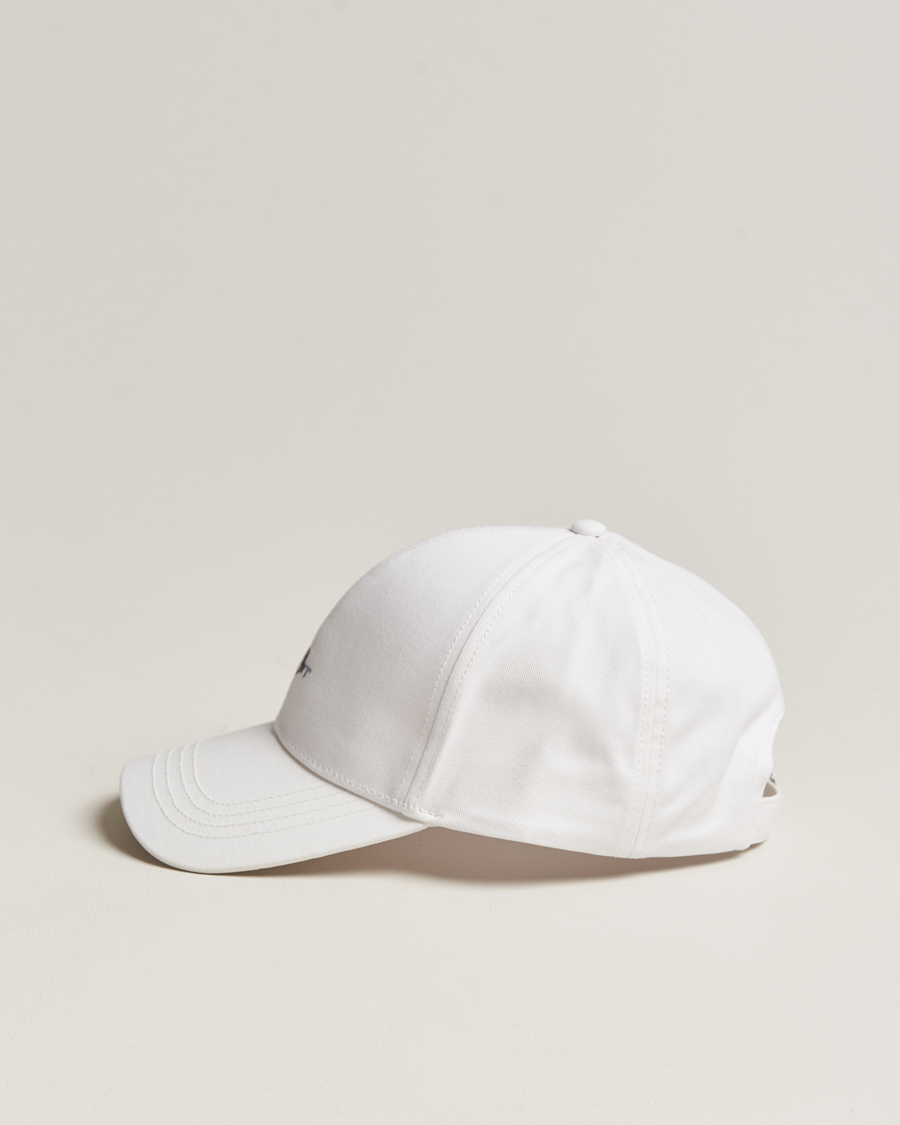 Men | GANT High Cotton Twill Cap White | GANT | High Cotton Twill Cap White