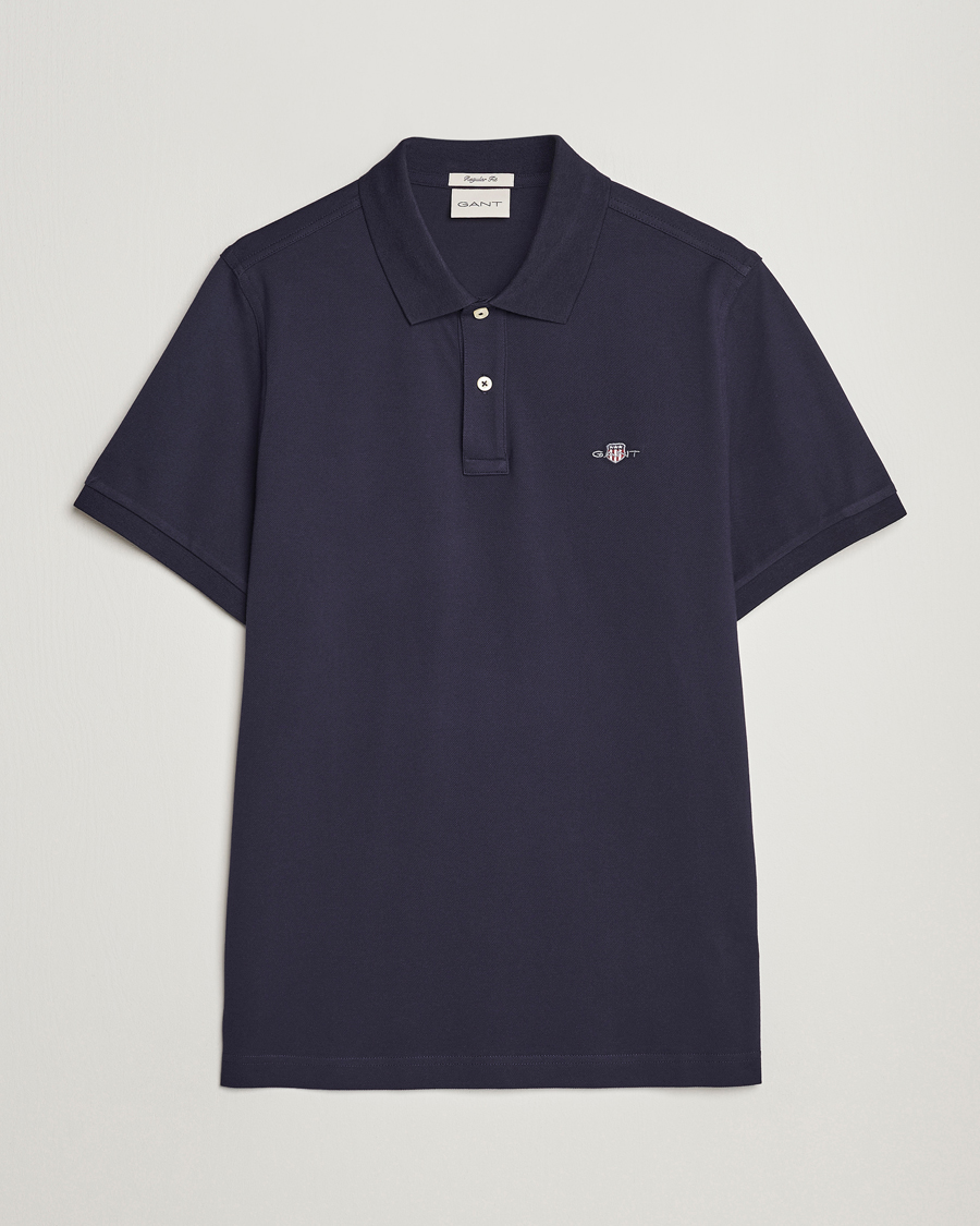 Men | Polo Shirts | Gant | The Original Polo Evening Blue