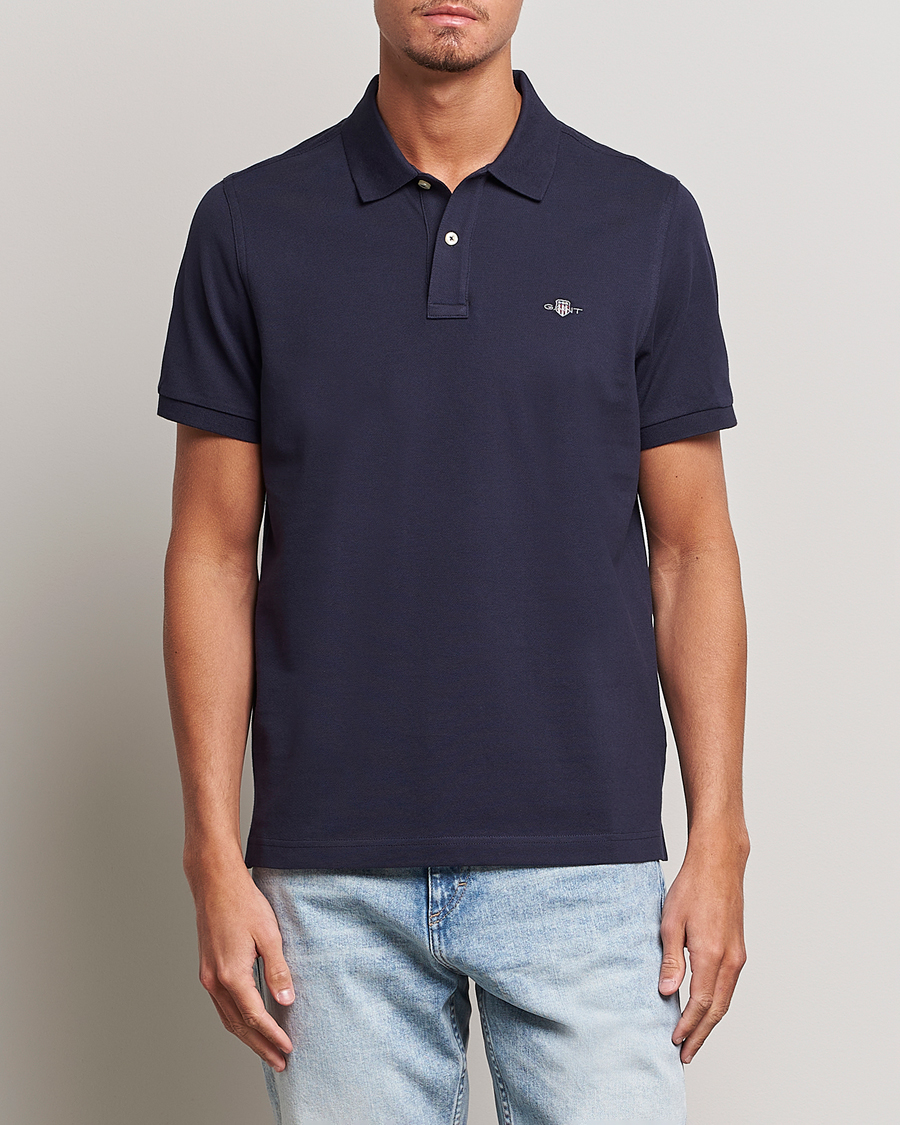 Men | Polo Shirts | Gant | The Original Polo Evening Blue