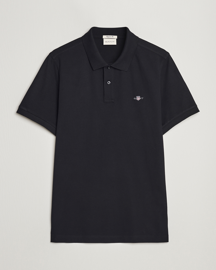 Men | Polo Shirts | Gant | The Original Polo Black