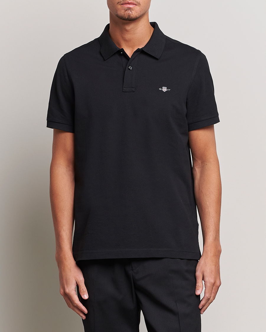 Men | Polo Shirts | Gant | The Original Polo Black