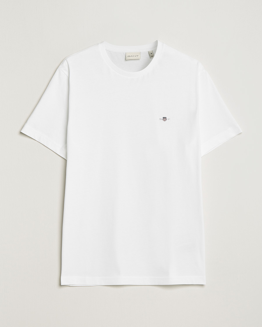 Men | White t-shirts | GANT | The Original Solid T-Shirt White