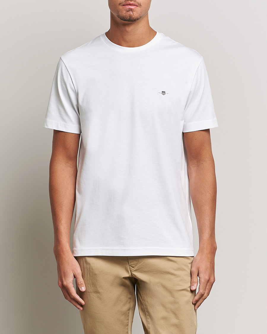 Men | White t-shirts | GANT | The Original Solid T-Shirt White
