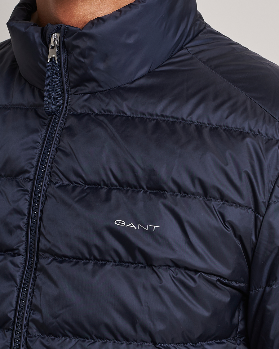 Men | Coats & Jackets | GANT | The Light Down Jacket Evening Blue