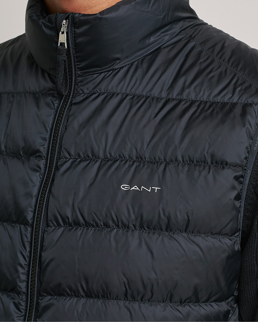 Men | Gilets | GANT | The Light Down Gilet Black