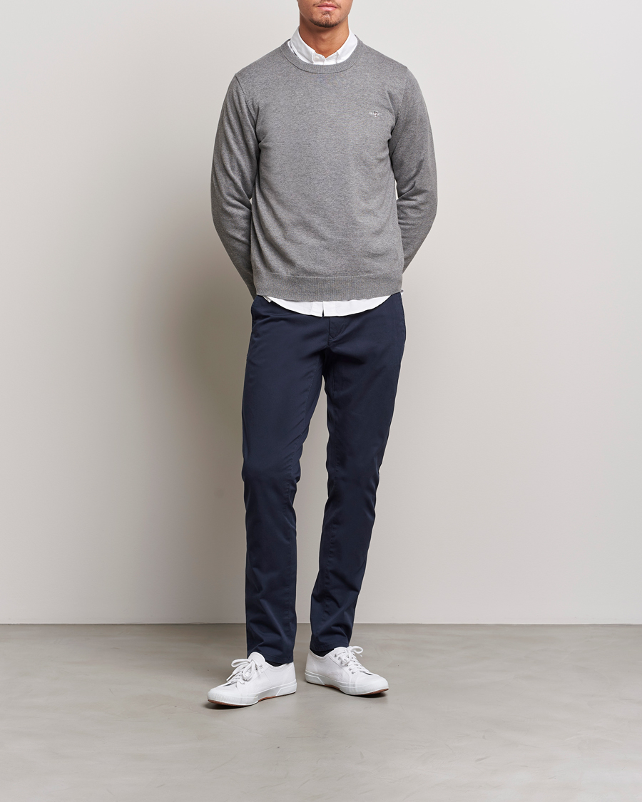 Men | Trousers | Gant | Slim Fit Twill Chino Marine