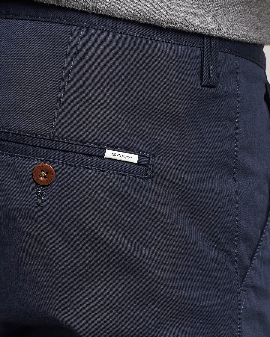 Men | Trousers | Gant | Slim Fit Twill Chino Marine