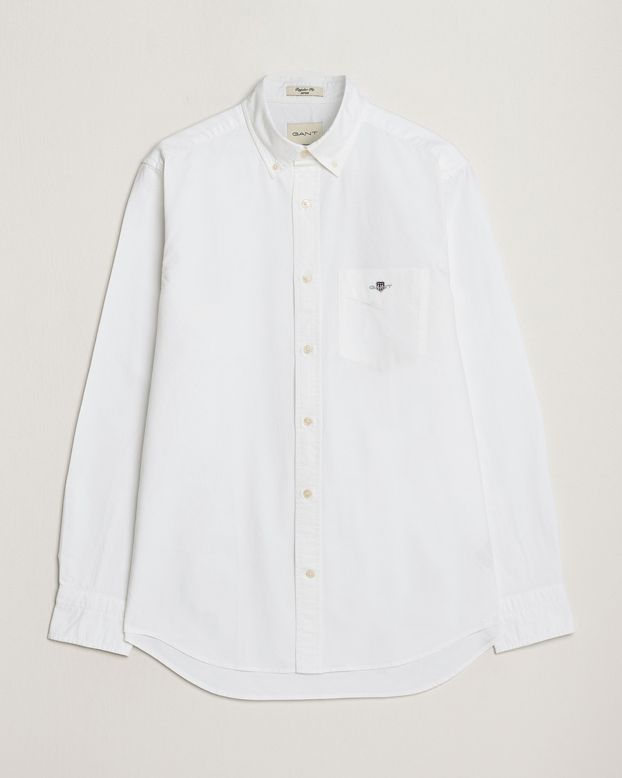 Men | Shirts | Gant | Regular Fit Oxford Shirt White