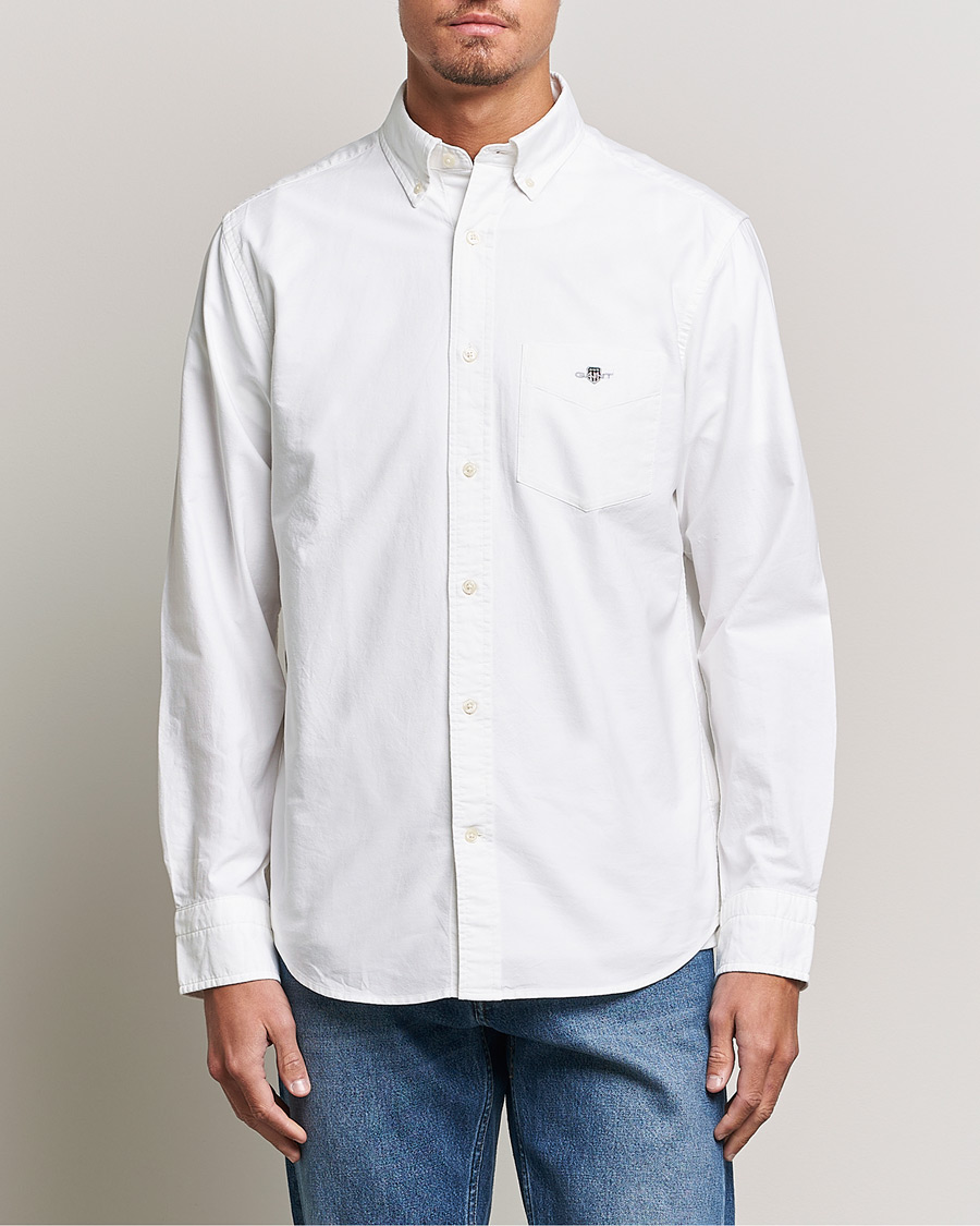 Men | Shirts | Gant | Regular Fit Oxford Shirt White