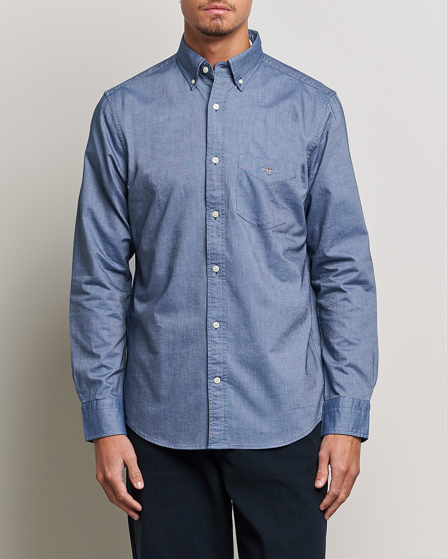 Men |  | GANT | Regular Fit Oxford Shirt Persian Blue