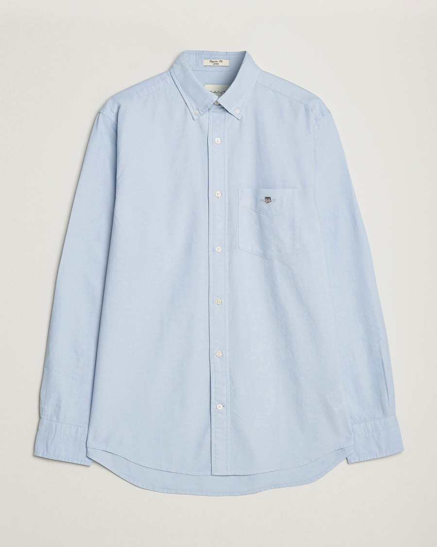 Men | Shirts | Gant | Regular Fit Oxford Shirt Light Blue