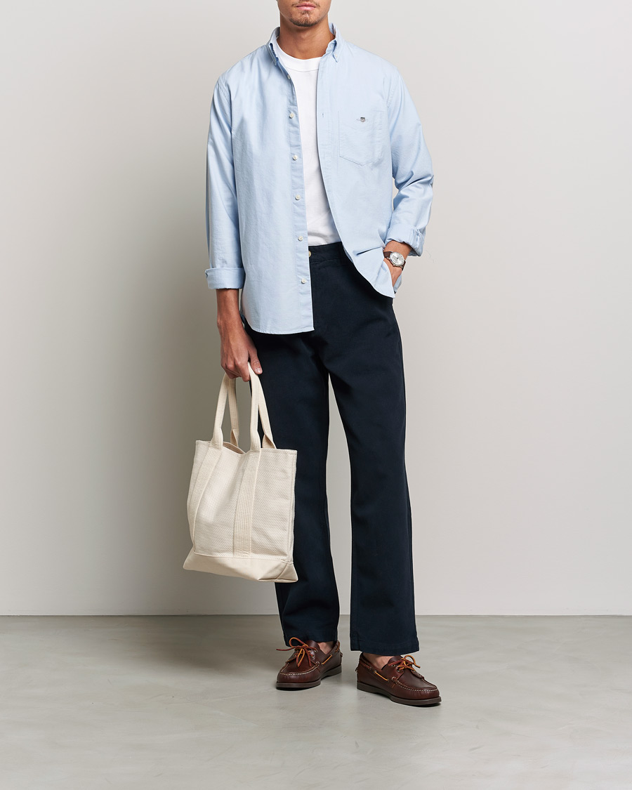 Men | Shirts | Gant | Regular Fit Oxford Shirt Light Blue