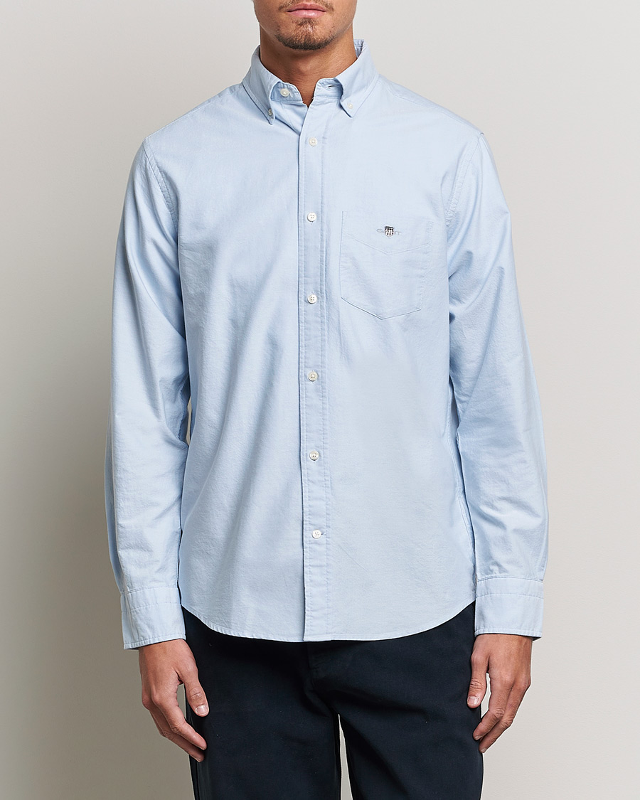 Men | Shirts | Gant | Regular Fit Oxford Shirt Light Blue