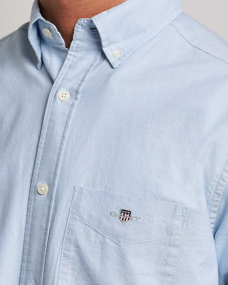 Men | Shirts | Gant | Regular Fit Oxford Shirt Light Blue