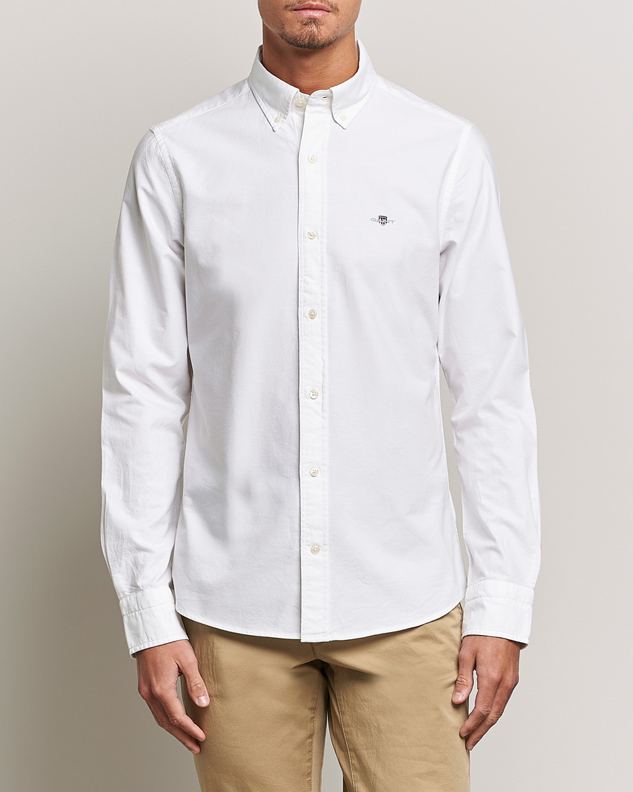 Men | What's new | GANT | Slim Fit Oxford Shirt White