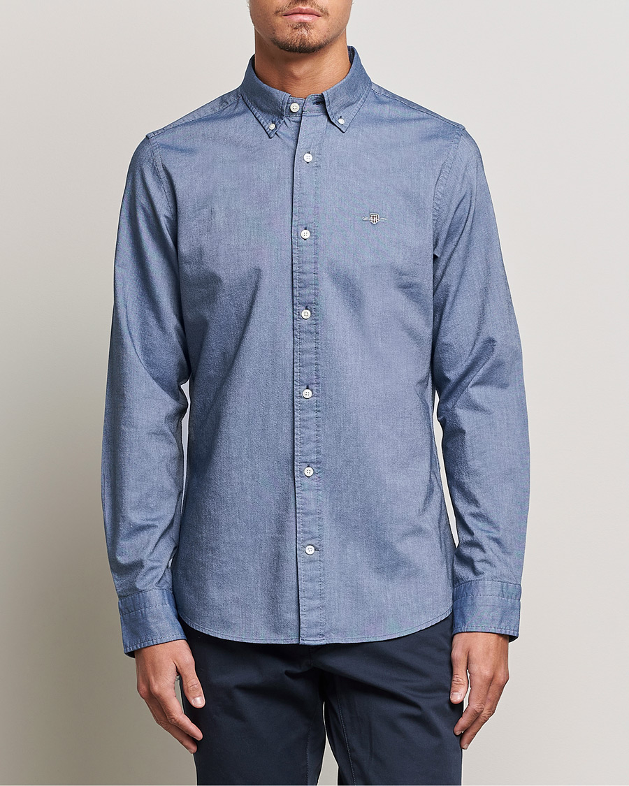 Men | What's new | GANT | Slim Fit Oxford Shirt Persian Blue