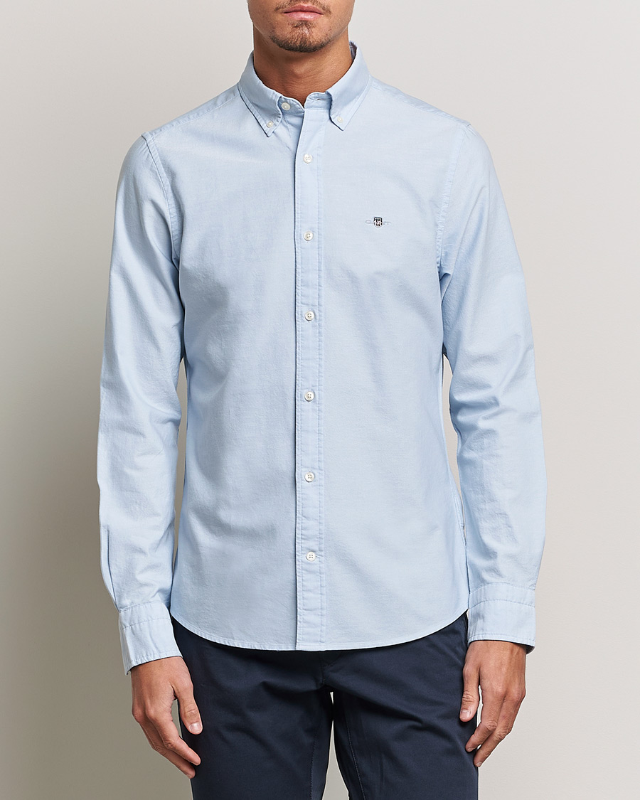 Men | What's new | GANT | Slim Fit Oxford Shirt Light Blue