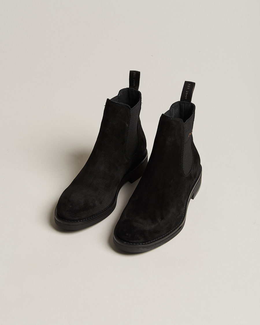 Men | Sale shoes | GANT | Prepdale Suede Chelsea Boot Black