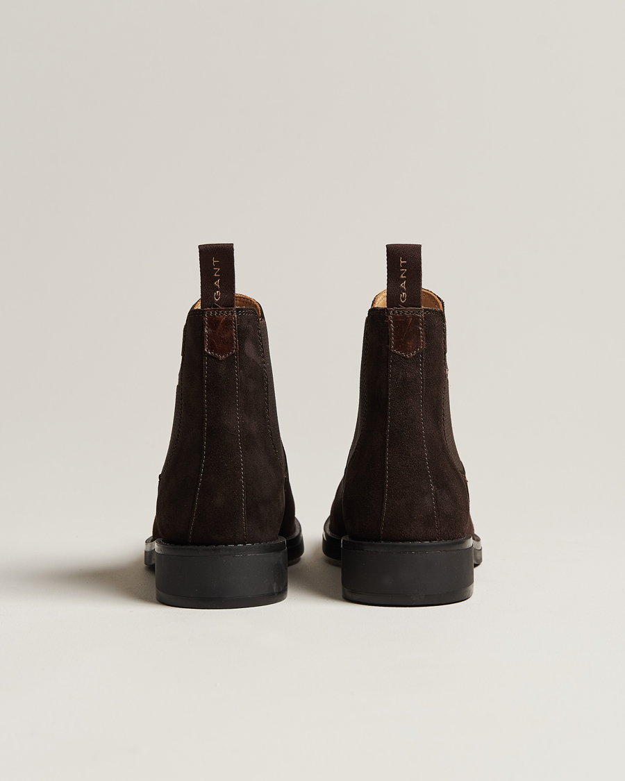 Men | GANT Prepdale Suede Chelsea Boot Dark Brown | GANT | Prepdale Suede Chelsea Boot Dark Brown